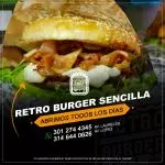 Hamburguesa Retro Sencilla