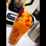 smoothie de mango con chamoy