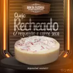 Metade recheado  c/ Carne Seca