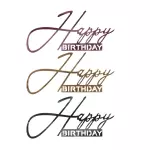 129 TOPPER HAPPY  BIRTHDAY