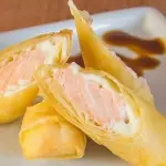 Harumaki de salmão