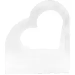 Caja acetato corazón