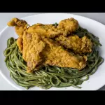 Tallarines verdes + broaster