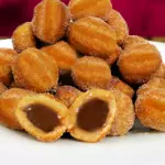 Mini Churros com Recheio de Chocolate