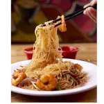 Fideos con camarones