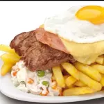 chivito al plato para 1