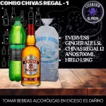 Chivas Regal 12 años+Evervess+Hielo