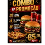 promoçao xis e fritas com calabresa