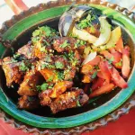 Costillas salseada