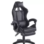 Silla Gamer con Apoya Pie negro