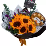 Ramo de Girasoles + Chocolates