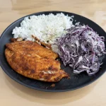 Pescado con costra de chile