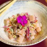 Ceviche de peixe branco