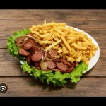 porção mista ( calabresa e batata )