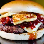 RED PEPPER BURGER & PAPAS