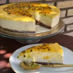 Torta Maracujá com Chocolate.