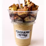 Café frío+ Waffle cuchareable