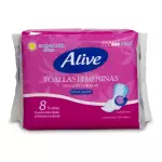 TOALLAS SANITARIAS ALIVE DIA 8UND