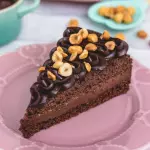 FATIA DE TORTA AVELÃ LOW CARB
