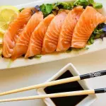 Sashimi de salmón