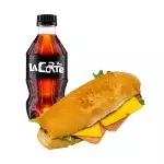 Sándwich Jamón y Queso + gaseosa 355