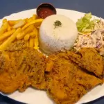 Chuleta de pollo apanada