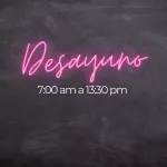 Desayuno de 7:00 am a 1:30 pm