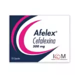AFELEX 500 MG 10 CAPSULAS ICOM