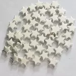Separador estrellas plata y dorada