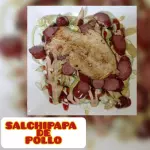Salchi especial.🍟🍗🥓