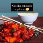 Costilla salsa agridulce
