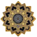 TAPETE ZORD MANDALA AMARELO