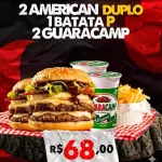 2 AMERIC DUPLO, 1 BATATA P, 2 CAMPS