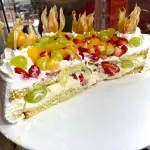 Torta fresca de frutas