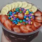 Açaí 1lt Morango com 2 adicionais