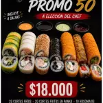 50 Piezas a Elección del Chef🍣