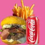 X- BACON + BATATA + REFRI LATA