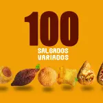 Bira 100 mini  salgados variados