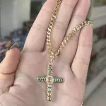 Collar cadena cruz