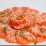 Carpaccio salmão 15 unidades