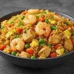 ARROZ CON CAMARONES Y POLLO