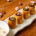 Mini cannoli de chocolate