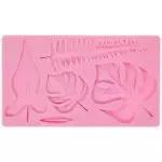 Molde Silicone Hojas Tropicales