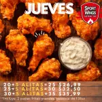 COMBO 30 ALITAS + 5 GRATIS