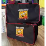 BOLSA PRETA E VERMELHO