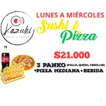Sushi+Pizza$21.000 domig a Miércoles