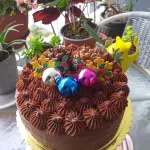 Cake Navideño de Chocolate