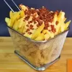 Porçao batata cheddar e bacon