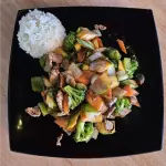 Teppan yaky camarón