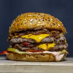 Hamburguesa doble con queso